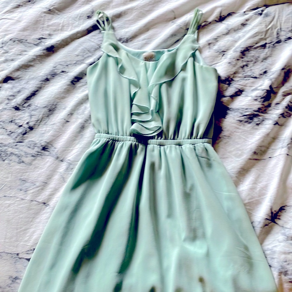 Twik small mint ruffled summer dress